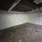 Basement, Crawl Space Wall Spray Foamed