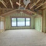 House Insulated with Spray foam closed cell