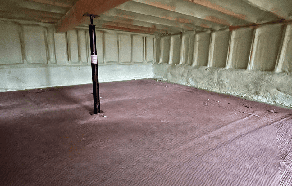 Crawl Space Insulation, walls and rim joist