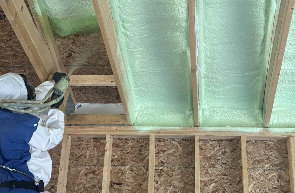 Garage Ceiling Insulation Application