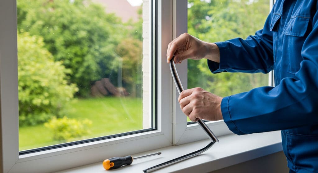 Weather Stripping Repair on Window